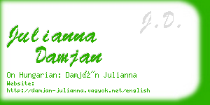 julianna damjan business card